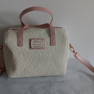 Loungefly Cream and Pink Women's Bag